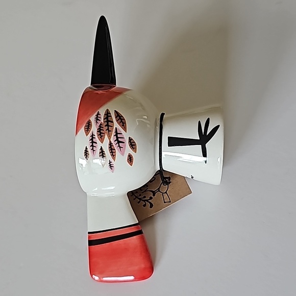 NWT Anthropologie Hannah Turner Red Bird Stoneware Eggcup - Picture 2 of 9